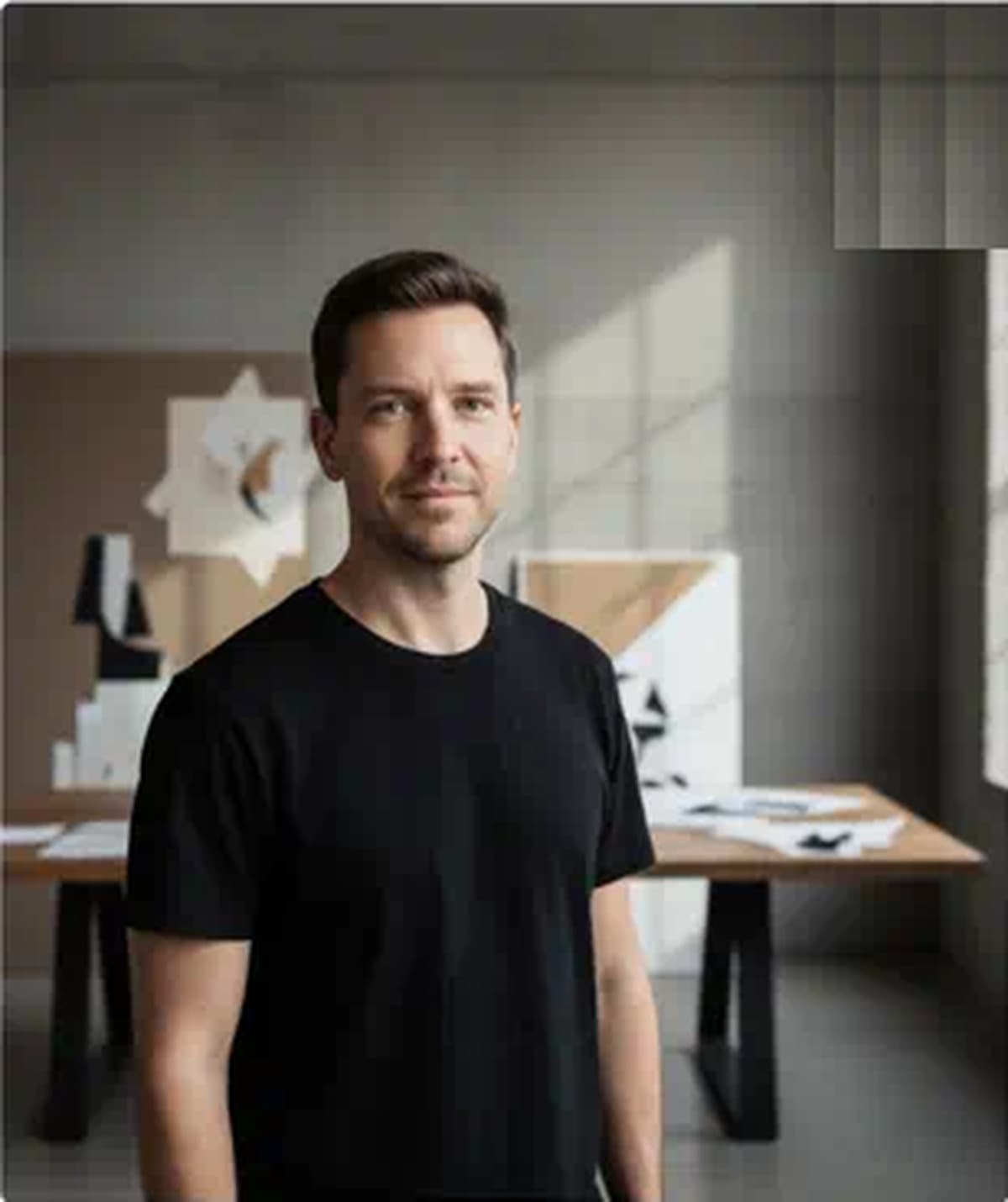 Daniel in his Sydney design studio